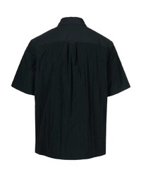 Chemise à manches courtes brodée noire SPORT b. by agnès b.