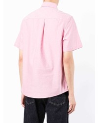 Chemise à manches courtes brodée rose SPORT b. by agnès b.