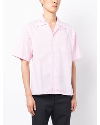 Chemise à manches courtes brodée rose Marni