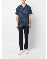 Chemise à manches courtes camouflage bleu marine Armani Exchange