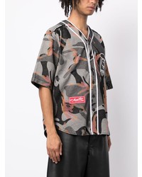 Chemise à manches courtes camouflage grise AAPE BY A BATHING APE