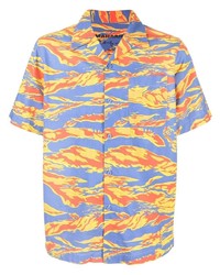 Chemise à manches courtes camouflage multicolore Maharishi