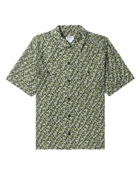 Chemise à manches courtes camouflage olive A.P.C.