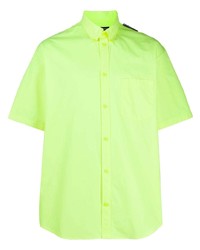 Chemise à manches courtes chartreuse Balenciaga