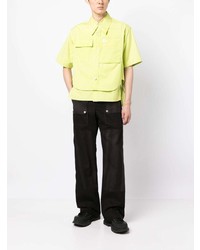 Chemise à manches courtes chartreuse Wooyoungmi