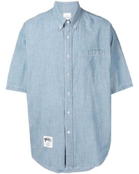 Chemise à manches courtes en denim bleu clair Chocoolate