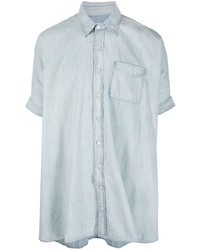 Chemise à manches courtes en denim bleu clair R13