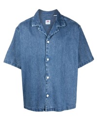 Chemise à manches courtes en denim bleue Levi's