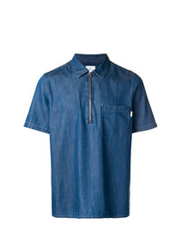 Chemise à manches courtes en denim bleue Ps By Paul Smith