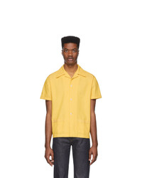 Chemise à manches courtes en denim jaune Levis Vintage Clothing