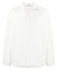 Chemise à manches courtes en lin à fleurs blanche Orlebar Brown