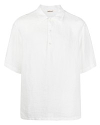 Chemise à manches courtes en lin blanche Barena
