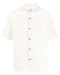 Chemise à manches courtes en lin blanche Closed