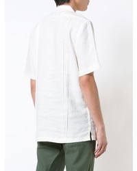 Chemise à manches courtes en lin blanche 321