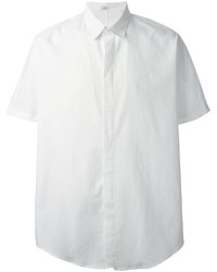 Chemise à manches courtes en lin blanche Joseph