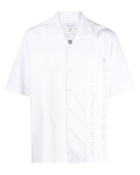 Chemise à manches courtes en lin blanche Marine Serre
