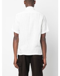 Chemise à manches courtes en lin blanche C.P. Company