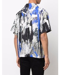 Chemise à manches courtes en soie imprimée multicolore Amiri