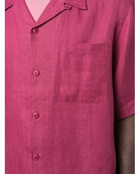 Chemise à manches courtes fuchsia Maharishi