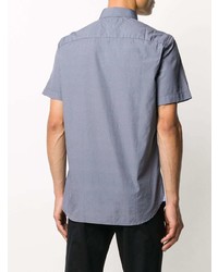 Chemise à manches courtes géométrique bleu clair Tommy Hilfiger