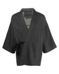 Chemise à manches courtes gris foncé Alchemy