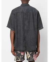 Chemise à manches courtes gris foncé Isabel Marant