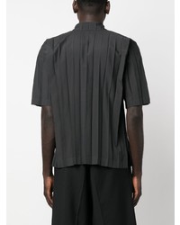 Chemise à manches courtes gris foncé Issey Miyake Men