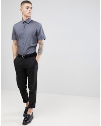 Chemise à manches courtes grise Calvin Klein