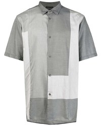 Chemise à manches courtes grise Emporio Armani
