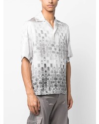 Chemise à manches courtes grise Amiri