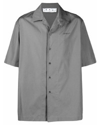 Chemise à manches courtes grise Off-White