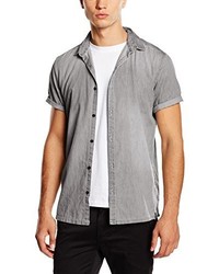 Chemise à manches courtes grise ONLY & SONS