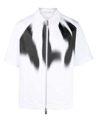Chemise à manches courtes imprimée blanche et noire 1017 Alyx 9Sm
