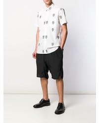 Chemise à manches courtes imprimée blanche et noire Comme Des Garcons SHIRT