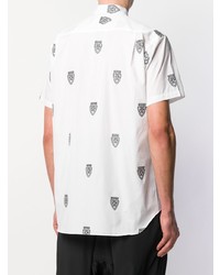 Chemise à manches courtes imprimée blanche et noire Comme Des Garcons SHIRT