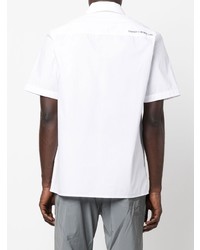Chemise à manches courtes imprimée blanche et noire Helmut Lang