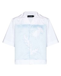 Chemise à manches courtes imprimée blanche AV Vattev