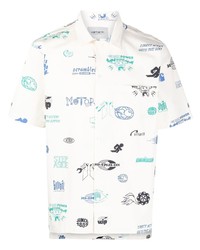 Chemise à manches courtes imprimée blanche Carhartt WIP