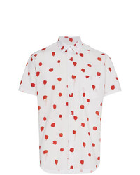 Chemise à manches courtes imprimée blanche Comme Des Garcons SHIRT