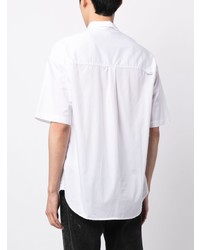 Chemise à manches courtes imprimée blanche Izzue