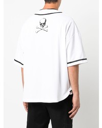 Chemise à manches courtes imprimée blanche Mastermind Japan
