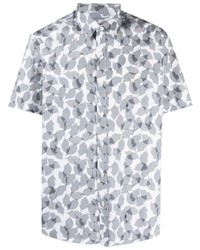 Chemise à manches courtes imprimée blanche MICHAEL Michael Kors