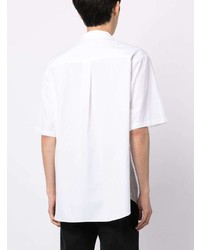 Chemise à manches courtes imprimée blanche Undercover