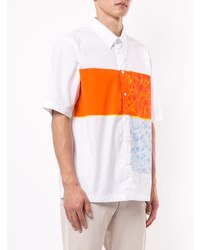 Chemise à manches courtes imprimée blanche CK Calvin Klein