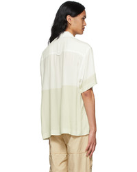 Chemise à manches courtes imprimée blanche Jacquemus