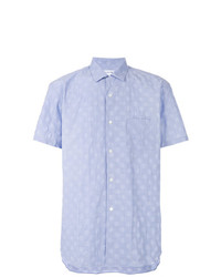 Chemise à manches courtes imprimée bleu clair Comme Des Garcons SHIRT