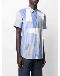 Chemise à manches courtes imprimée bleu clair Comme Des Garcons SHIRT