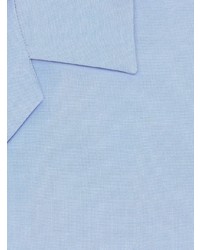 Chemise à manches courtes imprimée bleu clair Gucci