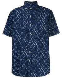 Chemise à manches courtes imprimée bleu marine Polo Ralph Lauren