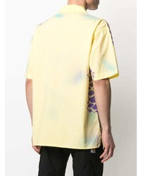 Chemise à manches courtes imprimée jaune Mauna Kea